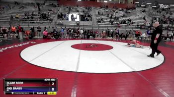 53 lbs Quarterfinal - Clare Booe, FL vs Gigi Bragg, MI