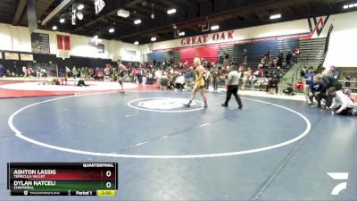 175 lbs Quarterfinal - Ashton Lassig, Temecula Valley vs Dylan Natceli, Chaparral