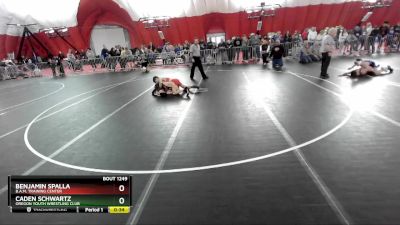 114 lbs Semifinal - Benjamin Spalla, B.A.M. Training Center vs Caden Schwartz, Oregon Youth Wrestling Club