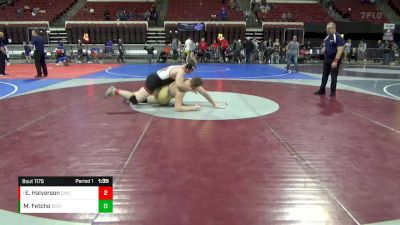 285 lbs 1st Place Match - Ethan Halverson, Dickinson Wrestling Club vs Markus Fetcho, Big Cat Wrestling