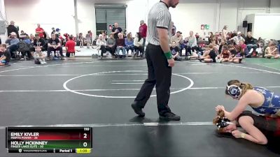 110 lbs Round 3 (6 Team) - Emily Kivler, Misfits Power vs Holly Mckinney, Finger Lakes Elite