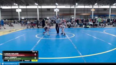 65 lbs Round 4 - Logun Walker, Clearwater Valley Wrestling Cl vs Jack Zobrist, Legacy Wrestling Academy