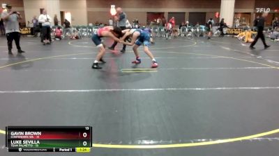 130 lbs Round 3 (4 Team) - Gavin Brown, Contenders WA vs Luke Sevilla, Team Palmetto