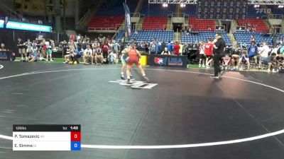 126 lbs Cons 64 #1 - Peter Tomazevic, Wisconsin vs Evan Simms, Idaho