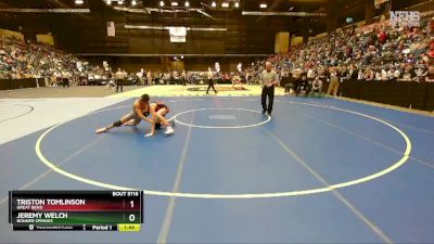 5A - 106 lbs Quarterfinal - Triston Tomlinson, Great Bend vs Jeremy Welch, Bonner Springs