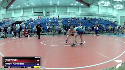 132 lbs Cons. Round 5 - Ryan Woods, MI vs Robert Martinelli, IL