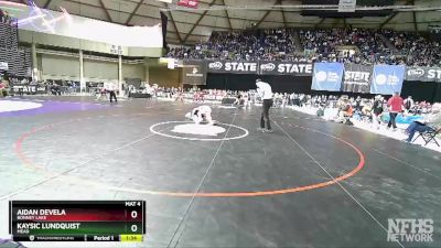 3A 106 lbs Quarterfinal - Aidan Devela, Bonney Lake vs Kaysic Lundquist, Mead