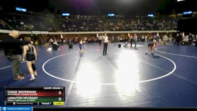 85 lbs Champ. Round 2 - Leighton McCrady, Sebolt Wrestling Academy vs Chase Watkinson, McDominate Training Center