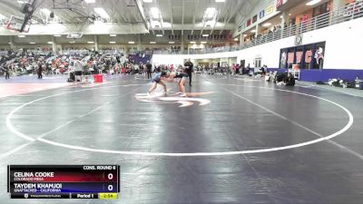 155 lbs Cons. Round 6 - Taydem Khamjoi, Unattached - California vs Celina Cooke, Colorado Mesa