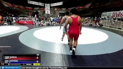 285 lbs Placement Matches (16 Team) - Jose Garcia, NAWA vs Noe Santana, IEWA