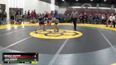 85 lbs Placement Matches (8 Team) - Bradley Bauman, Team Missouri (MO) vs John Krieger, Team 922 (OH-PA)