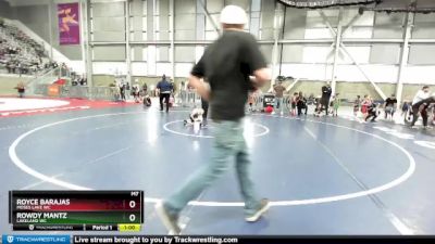 43-45 lbs Round 1 - Royce Barajas, Moses Lake WC vs Rowdy Mantz, Lakeland WC