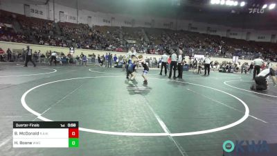 66 lbs Quarterfinal - Brady McDonald, R.A.W. vs Hudson Boone, Woodland Wrestling Club