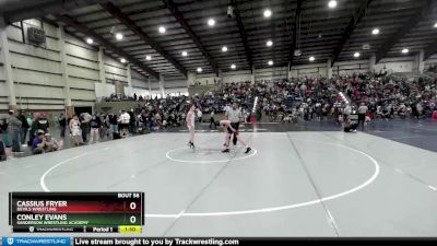 100 lbs Cons. Round 4 - Cassius Fryer, Devils Wrestling vs Conley Evans, Sanderson Wrestling Academy