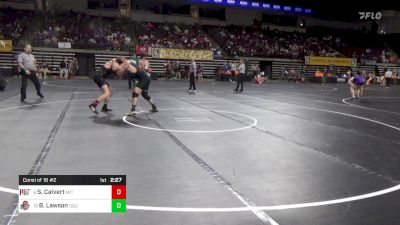 184 lbs Consi Of 16 #2 - Samuel Calvert, MIT vs Brandon Lawson, Ohio State WC