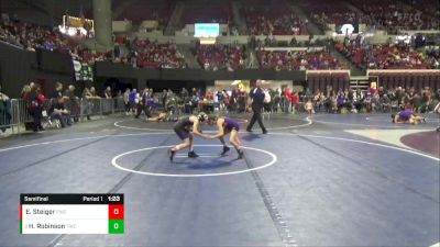 65 lbs Semifinal - Hayden Robinson, Thermopolis Wrestling Club vs Elise Steiger, Forsyth Wrestling Club