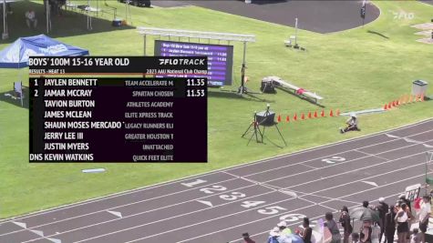 Youth Boys' 100m, Prelims 14 - Age 15-16