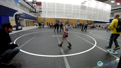 52 lbs Quarterfinal - Ayden Taylor, Clinton Youth Wrestling vs Lucille Stanford, Noble Takedown Club