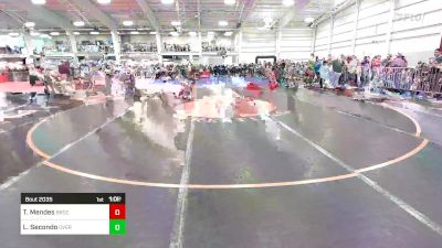 68 lbs Round Of 32 - Trey Mendes, Brockton vs Lorenzo Secondo, Overcomer Training Center