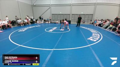 117 lbs 4th Wrestleback (16 Team) - Zao Estrada, South Carolina vs Connie Burns, Kansas