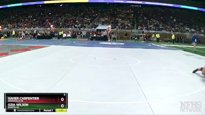 D1-138 lbs Quarterfinal - Xavier Carpentier, Grandville HS vs Ozia Wilson, Dakota HS