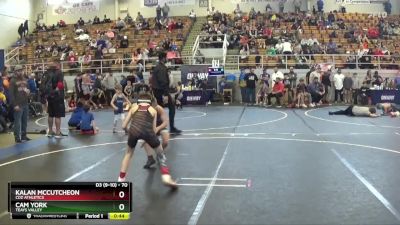 70 lbs Semifinal - Cam York, Teays Valley vs Kalan Mccutcheon, CDZ Athletics