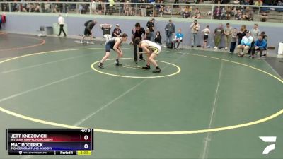 125 lbs Round 3 - Jett Knezovich, Interior Grappling Academy vs Mac Roderick, Pioneer Grappling Academy