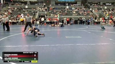 60 lbs Cons. Round 2 - Mason Divers, Victory vs Holden Boeke, Sebolt Wrestling Academy