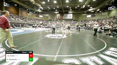 2A 126 lbs Semifinal - Ayden Crane, North Sevier vs Hunter Ashworth, Millard