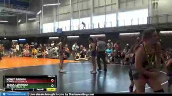 140 lbs Round 4 (10 Team) - KENLY BROWN, Alabama Elite Gold vs Tessa Lopardo, Big Money Movin
