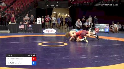 65 kg Quarters - Evan Henderson, Titan Mercury Wrestling Club vs Henry Pohlmeyer, Sunkist Kids Wrestling Club