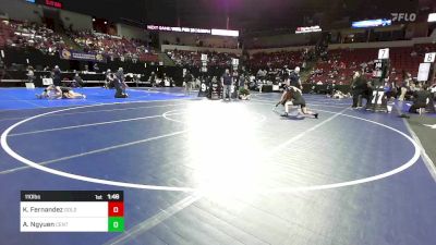 110 lbs Round Of 32 - Kayliegh Fernandez, Golden West vs Aleena Ngyuen, Central Catholic