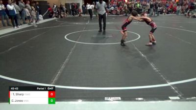 40-43 lbs Quarterfinal - Traxton Sharp, Fort Scott Wrestling Club vs Chase Jones, Wamego Wrestling Club