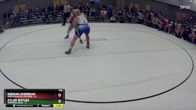 178 lbs Round 1 (8 Team) - Keenan Sheridan, South Dakota Lightning vs Kyler Boyles, Nebraska Blue