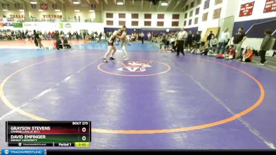 197 lbs Champ. Round 2 - David Emfinger, Midway University vs Grayson Stevens, Campbellsville (Ky.)