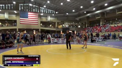 138 lbs Quarterfinal - Hudson Hackbarth, OK vs Daniel Armstrong, AR