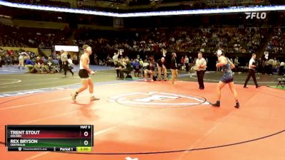 157 Class 1 lbs Quarterfinal - Rex Bryson, Centralia vs Trent Stout, Holden