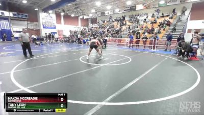 220 lbs Cons. Semi - Makoa McCreadie, Woodbridge vs Tony Leon, Corona Del Mar