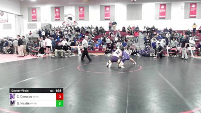 220 lbs Quarterfinal - Connor Comeau, Nashua South vs Damian Nestle, Mascoma Valley