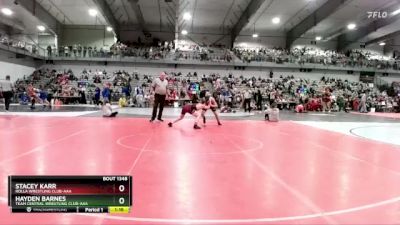 130 lbs Quarterfinal - Hayden Barnes, Team Central Wrestling Club-AAA vs Stacey Karr, Rolla Wrestling Club-AAA