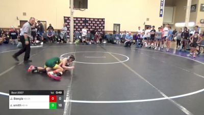 65 lbs Rr Rnd 1 - Jackson Beegle, CRWC K-8 vs Zander Smith, Indiana Outlaws K-8