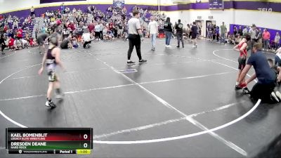 52 lbs Quarterfinal - Kael Bomenblit, Legacy Elite Wrestling vs Dresden Deane, Hard Rock