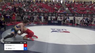 80 kg Quarters - Gavin Craner, Michigan Grappler Training Center vs Ryder Wilder, Camden County High School Wrestling