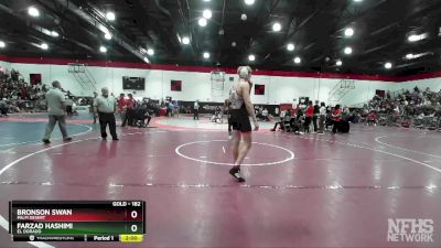 182 lbs Champ. Round 1 - Farzad Hashimi, El Dorado vs Bronson Swan, Palm Desert