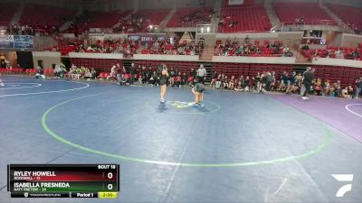 120 lbs 2nd Wrestleback And Semi-finals(16 Team) - Ryley Howell, Rockwall vs Isabella Fresneda, Katy Paetow