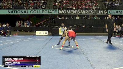 116 lbs 3rd Place Match - Sydney Petzinger, North Central (IL) vs Samara Chavez, King University