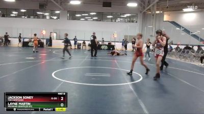 105 lbs Cons. Round 4 - Jackson Soney, The Compound vs Layne Martin, Michigan Grappler RTC