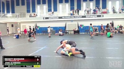 140 lbs Finals (8 Team) - John Alvarado, Glasgow WA vs Beckett Bovenizer, West Forsyth WC