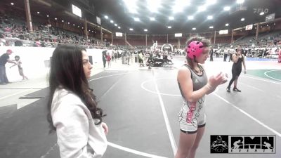 101 lbs Rr Rnd 3 - Mercedes Ortiz, Bordertown Brawlers vs Olivia Jordan, NM Beast