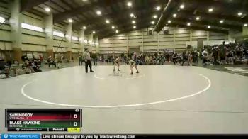 83 lbs Quarters & Wb (16 Team) - Sam Moody, Utah Black vs Blake Hawkins, Bear Cave
